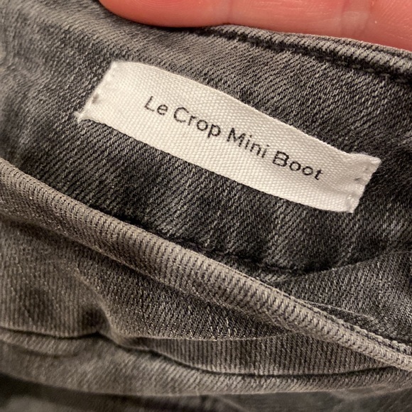 Frame Le Crop Mini Boot Grey Pants - Picture 4 of 4